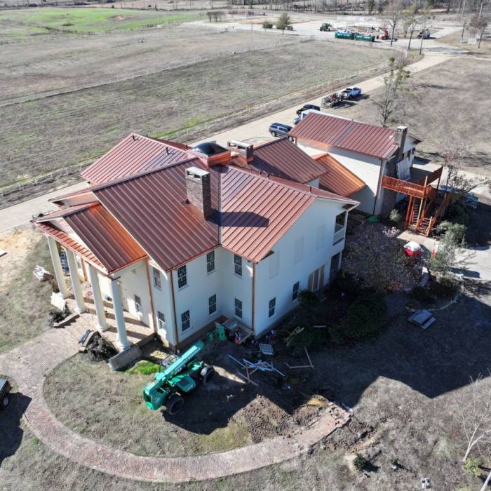 Copper Metal Installation