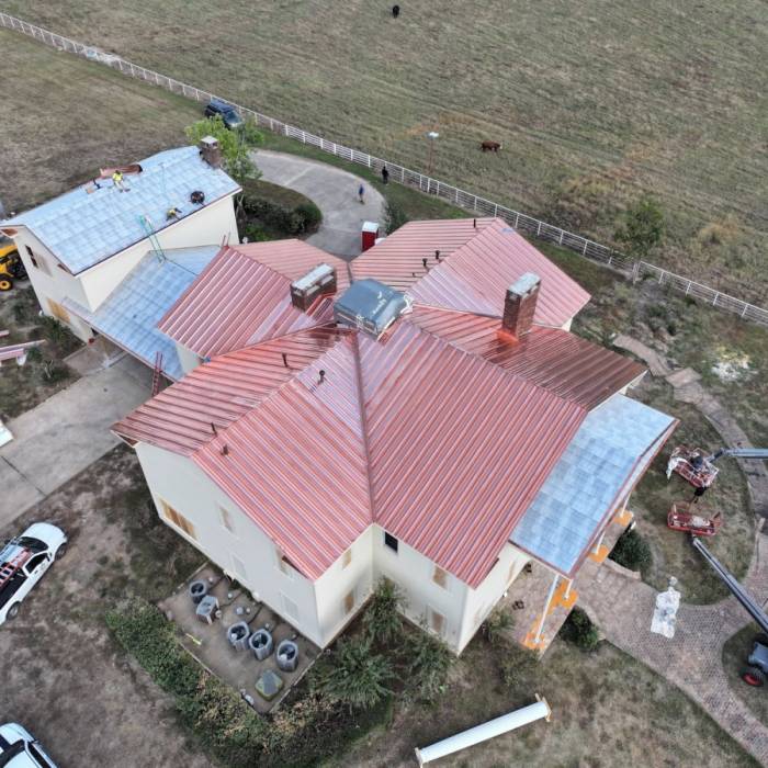 Copper Metal Installation