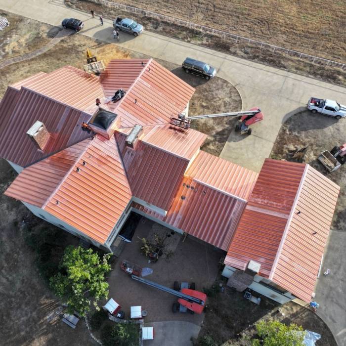 Copper Metal Installation