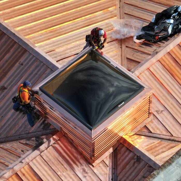 Copper Metal Installation