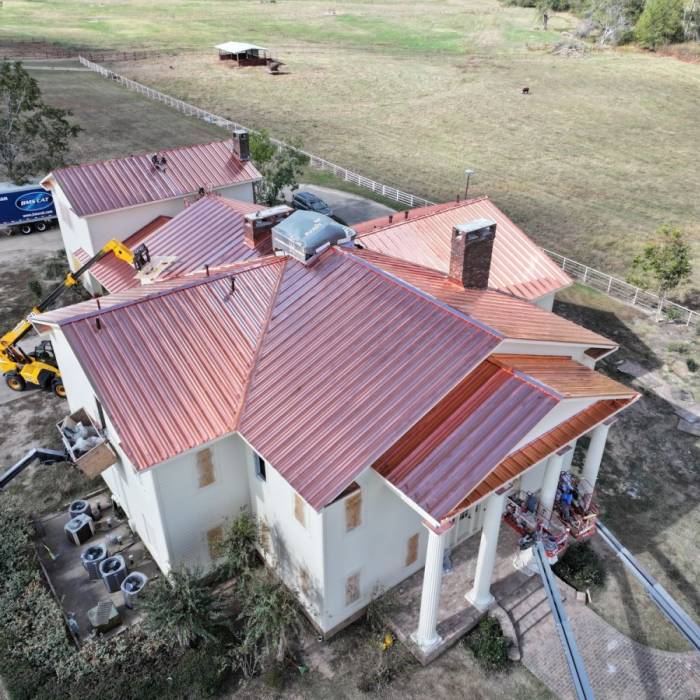 Copper Metal Installation